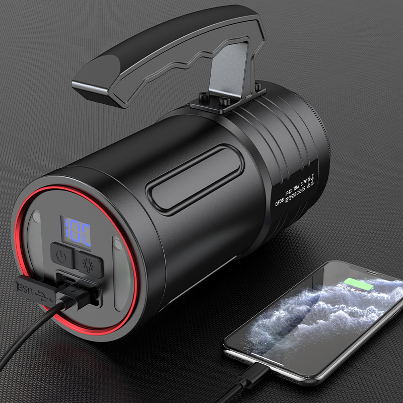 神火GF08強(qiáng)光夜釣三色光源大功率手電筒圖片1