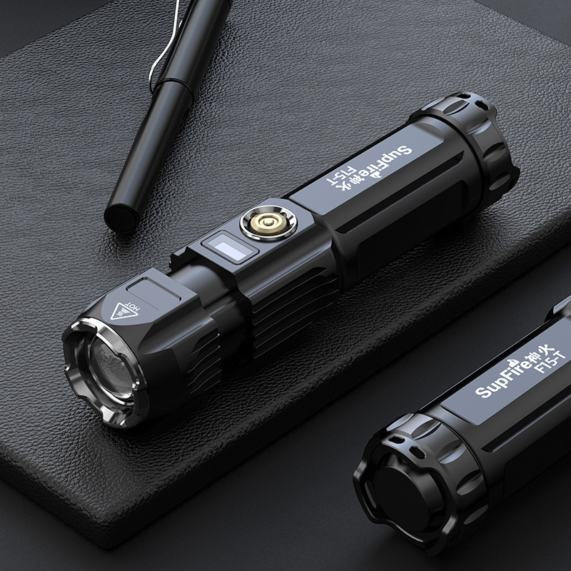 神火F15-T遠(yuǎn)射強(qiáng)光鋁合金迷你變焦手電筒圖片2