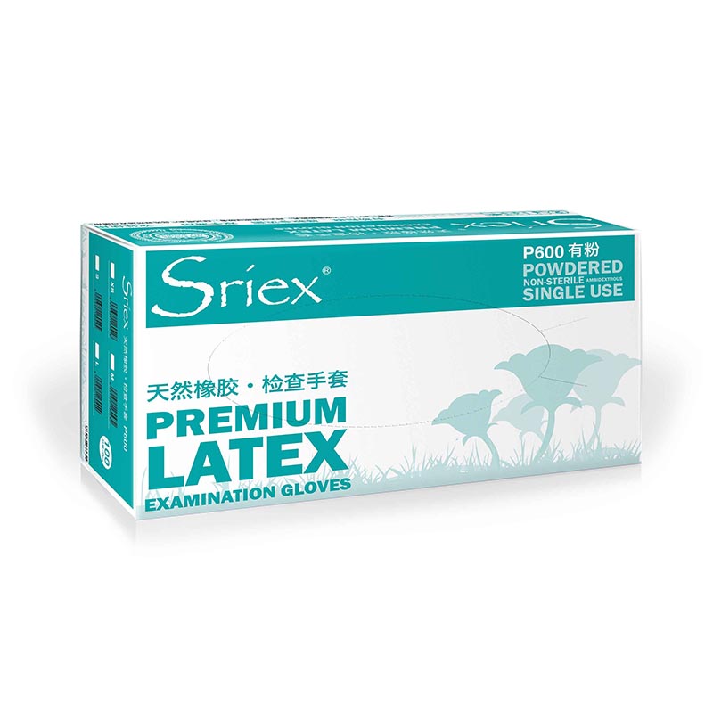 施?？礢riex P600天然乳膠檢查手套圖片