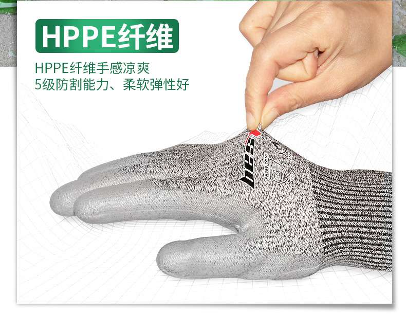 bestop倍護(hù)5105PU涂層5級(jí)防割手套圖片4