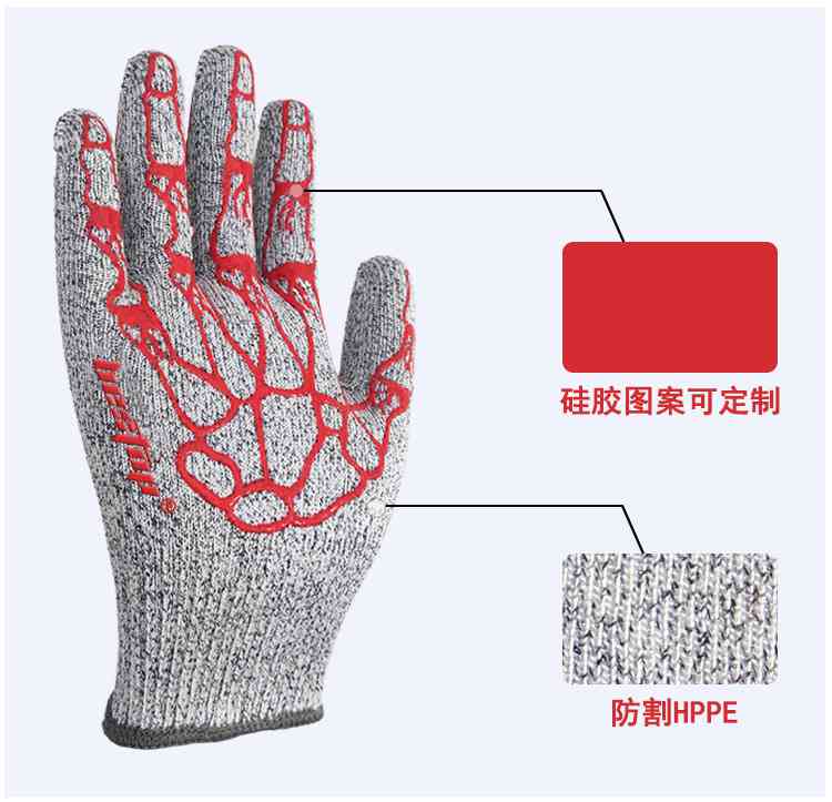 bestop倍護(hù)B508D墊硅膠防割手套圖片3