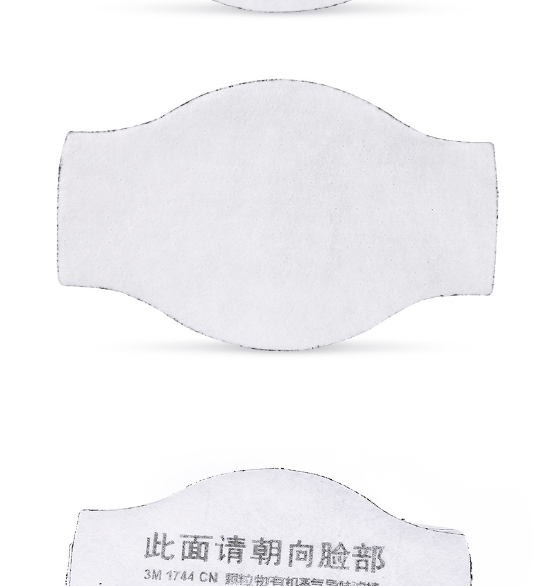 3M1744CN濾棉KN95有機(jī)蒸氣異味過濾棉圖片5
