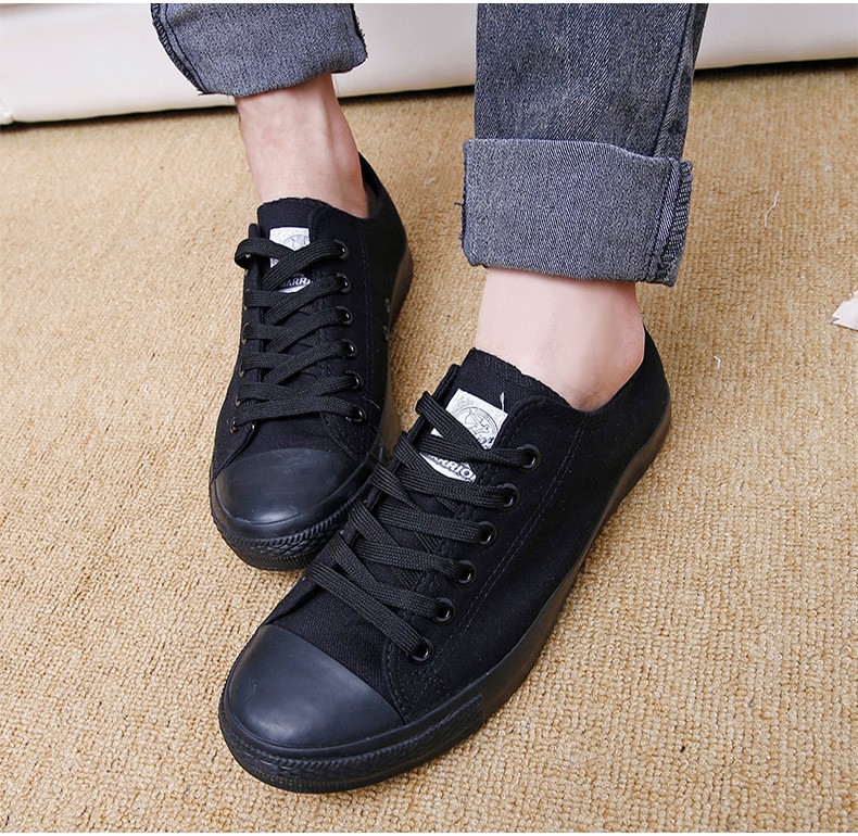 回力WXY-167R黑色低幫帆布鞋圖片12