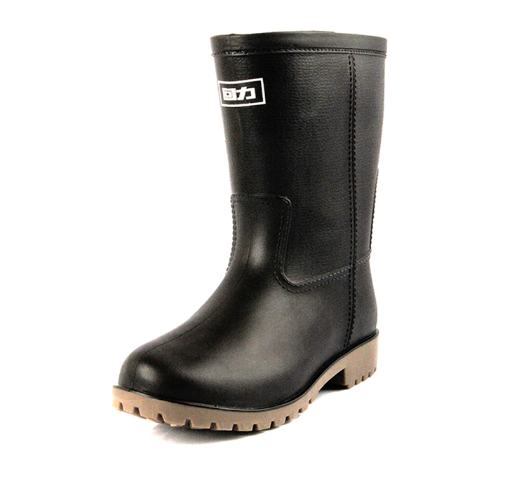回力8128黑色耐油防滑中簡雨靴圖片4