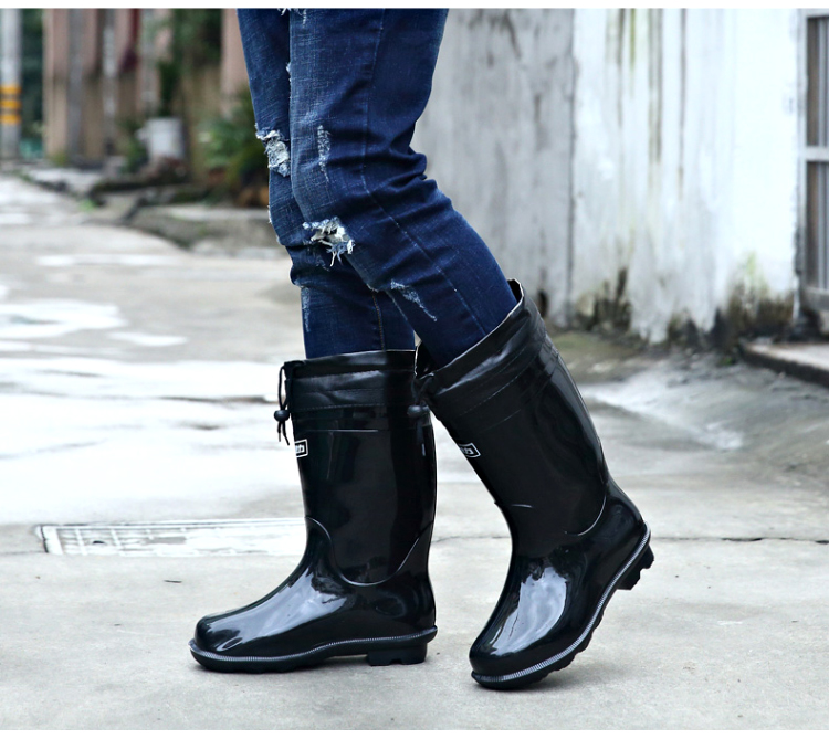 回力838加棉可拆卸加絨中筒雨靴圖片9