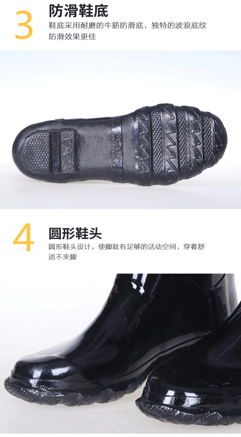 回力WG-66耐酸防化中筒雨靴圖片4
