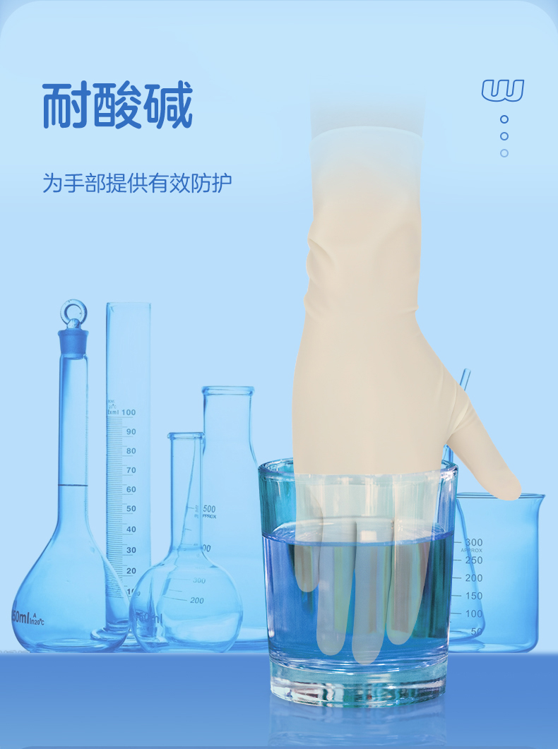 高邦光面有粉一次性使用滅菌橡膠外科手套12