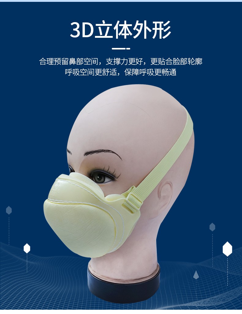 藍(lán)星FF-BG頭戴式KN90防塵口罩4
