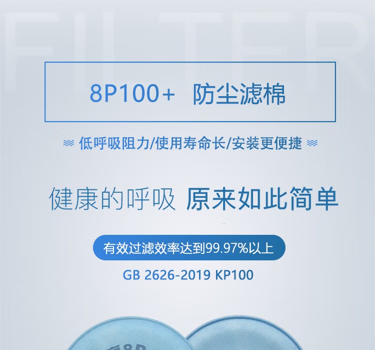 呼享8P100+ KP100煤礦專用防塵濾棉1