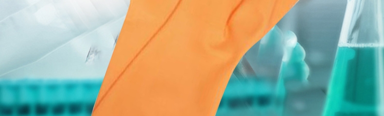 霍尼韋爾巴固AK1815/O/8潔凈室無(wú)襯防化橡膠手套圖片2