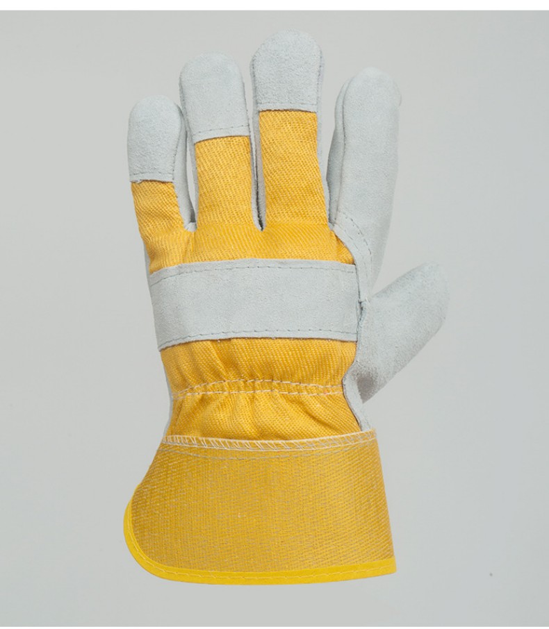 定和DH6109黃布二層牛皮電焊手套11