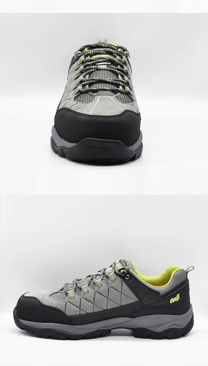 百集D1100灰綠色優(yōu)質(zhì)反毛皮防滑耐磨安全鞋7