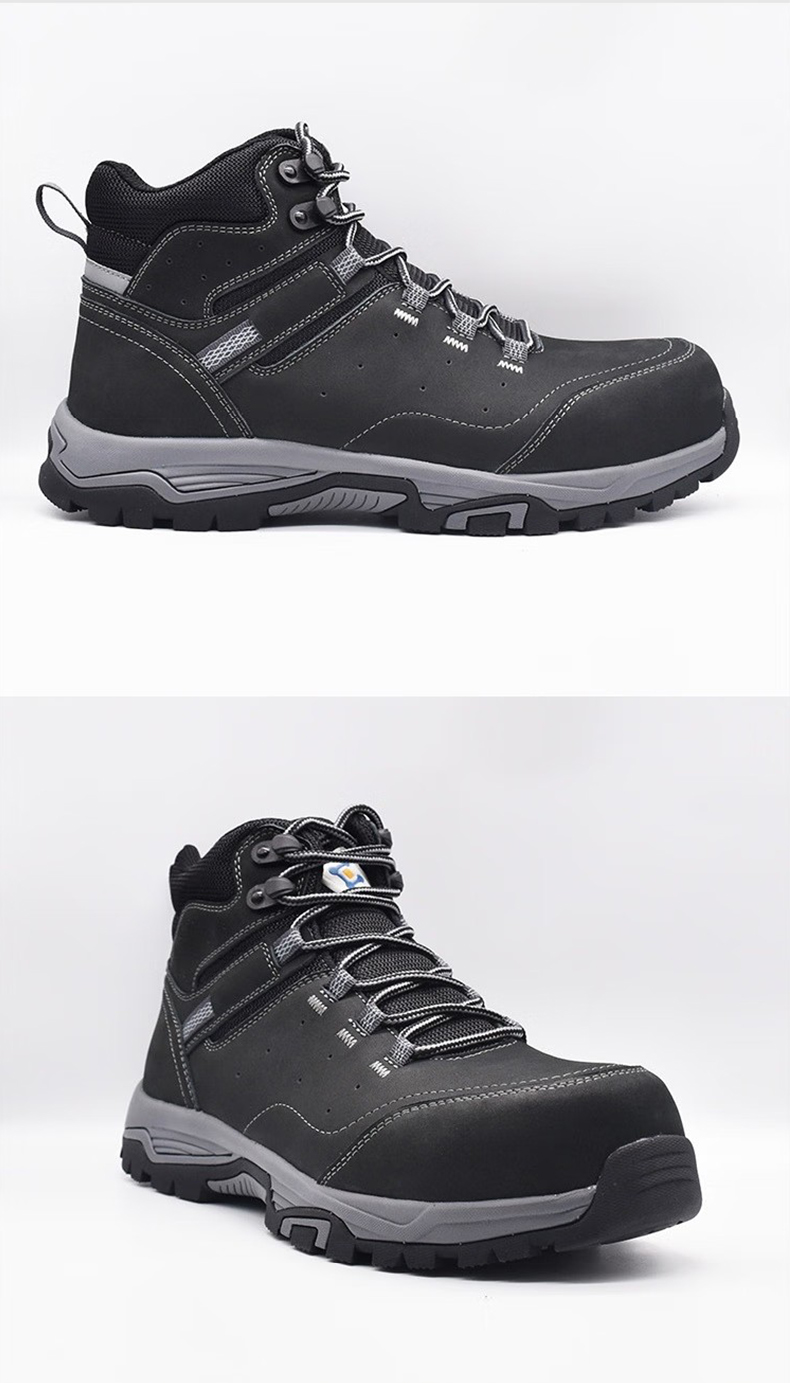 百集BJ9021黑色磨砂牛皮防寒防刺穿電絕緣安全鞋6