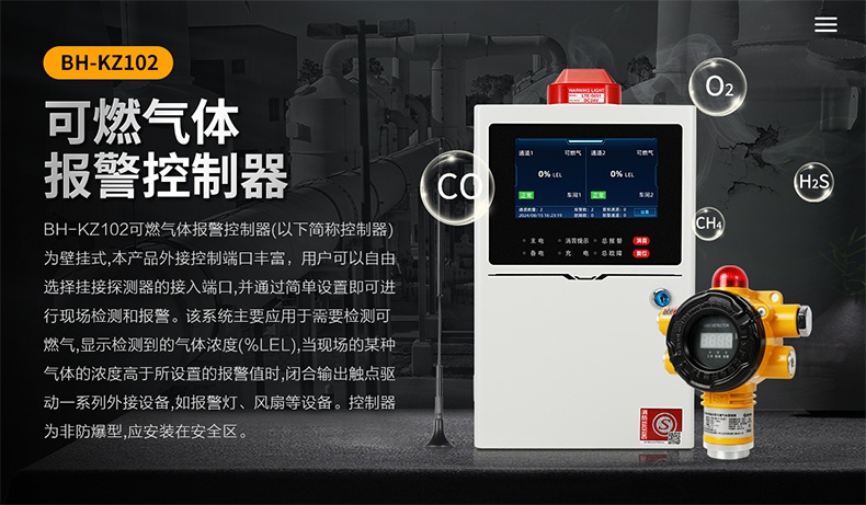 保時安BH-KZ102可燃?xì)怏w報警控制器1.jpg