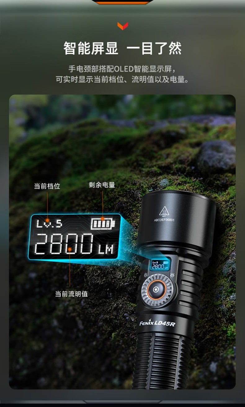 FENIX菲尼克斯LD45R LD系列電控調(diào)焦手電7.jpg