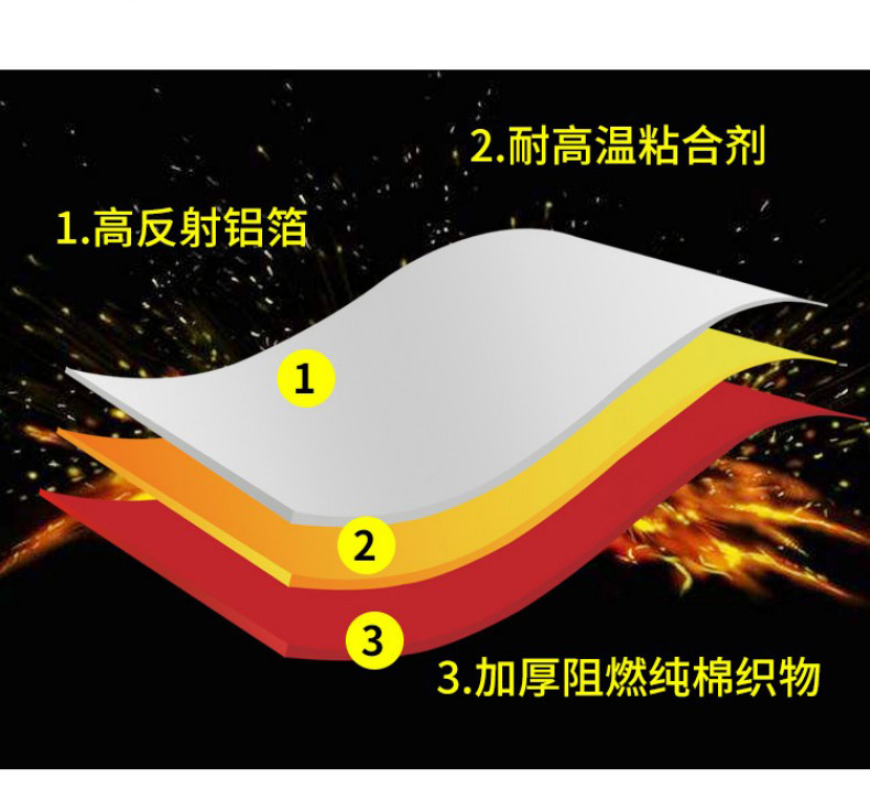 定和DH-R307耐高溫圍裙鋁箔隔熱圍裙5