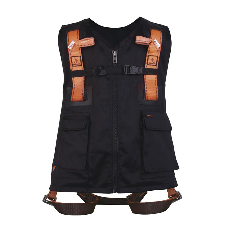 代爾塔501015熒光馬甲式雙掛點(diǎn)安全帶