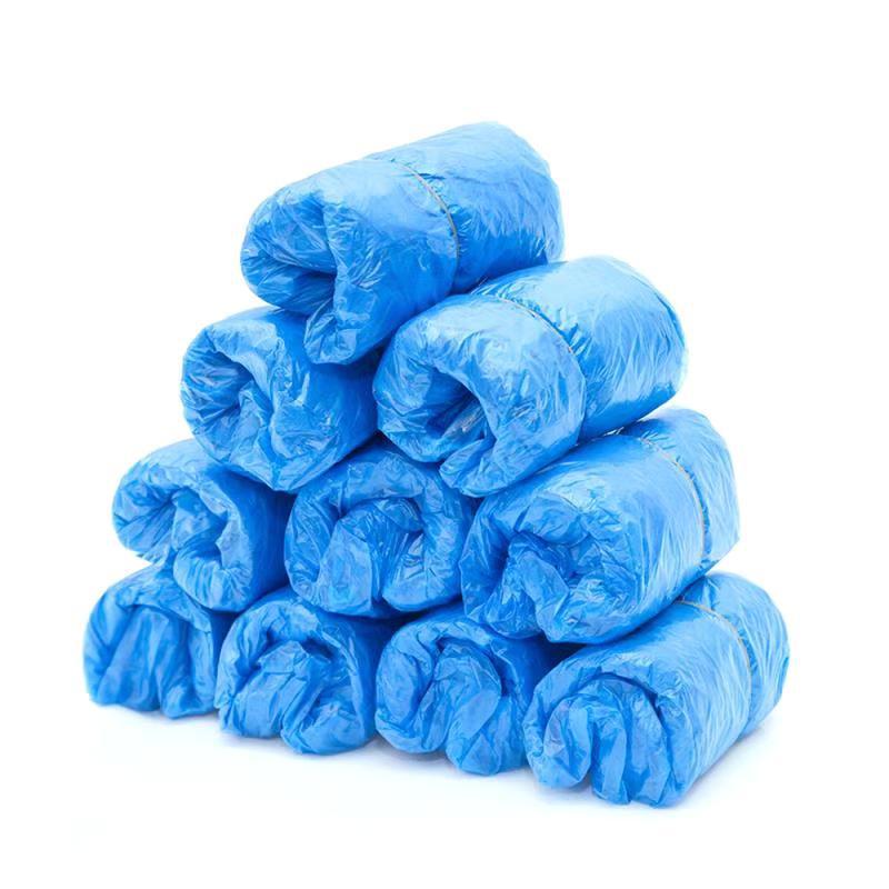 定和DH5101一次性PE塑料鞋套短筒耐磨防水腳套