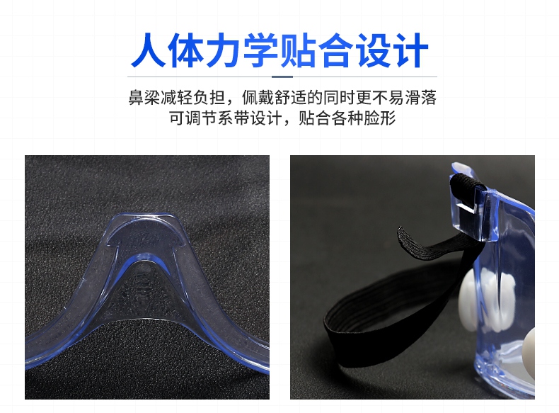 3M1621AF護(hù)目鏡人體力學(xué)貼合設(shè)計