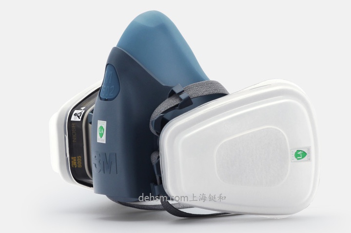 3M7502+6005防有機(jī)氣體及甲醛防毒面具圖片-側(cè)面