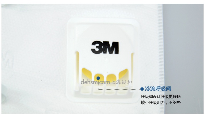  3M9501V KN95防塵口罩3M冷流呼氣閥
