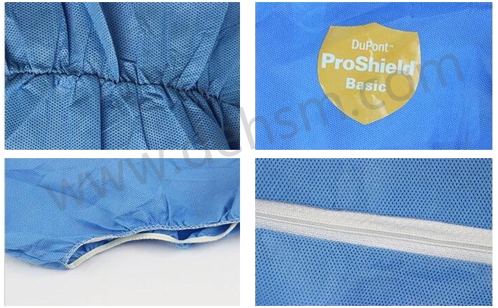 杜邦ProShield防護(hù)服彈性袖口、褲口設(shè)計(jì)