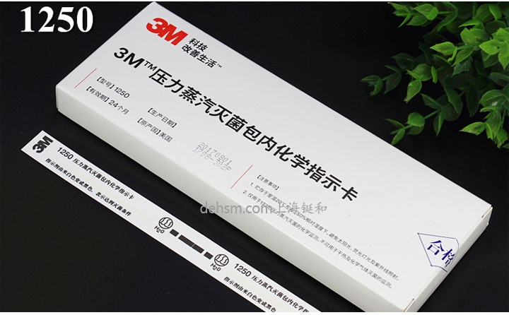 3M1250壓力蒸汽滅菌包內(nèi)化學(xué)指示卡圖片-正面