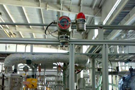 氣體探測(cè)器在化工廠安裝示意圖