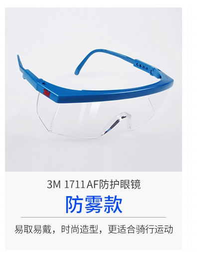 3M1711AF防霧防護(hù)眼鏡