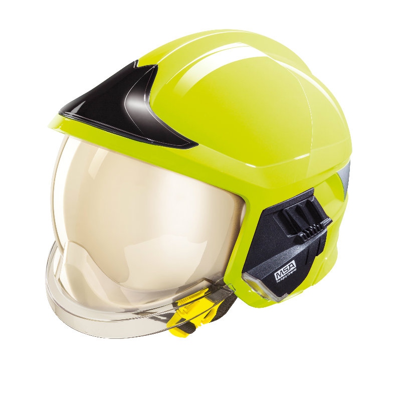 梅思安10158871黃色消防頭盔圖5