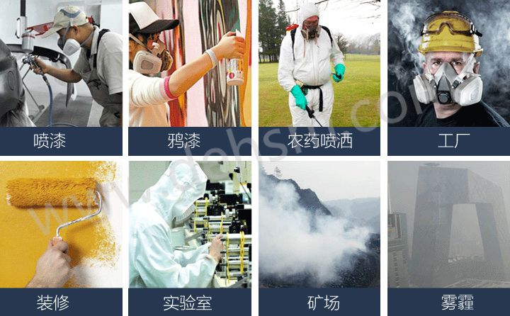 3M7502+6005防有機(jī)氣體及甲醛防毒面具使用場(chǎng)合